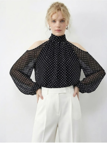 Camicia da donna di Bianco Lucci in nero