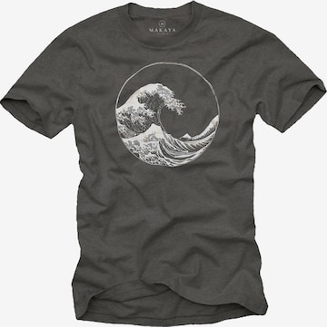 MAKAYA Shirt in Grau: Vorderseite