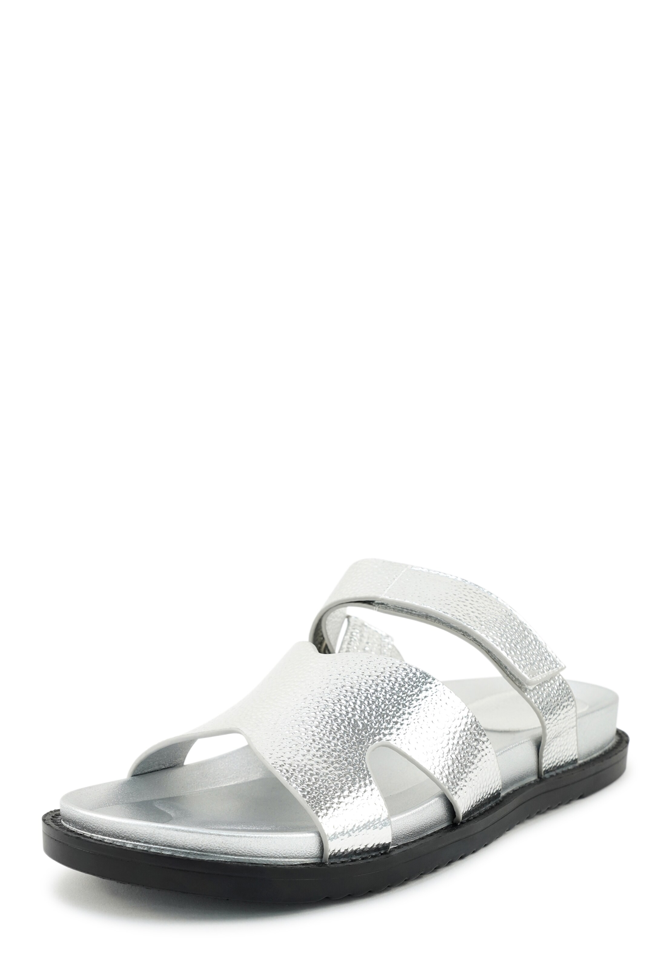 Findlay Pantolette 'DRIES' in Silber: Vorderseite