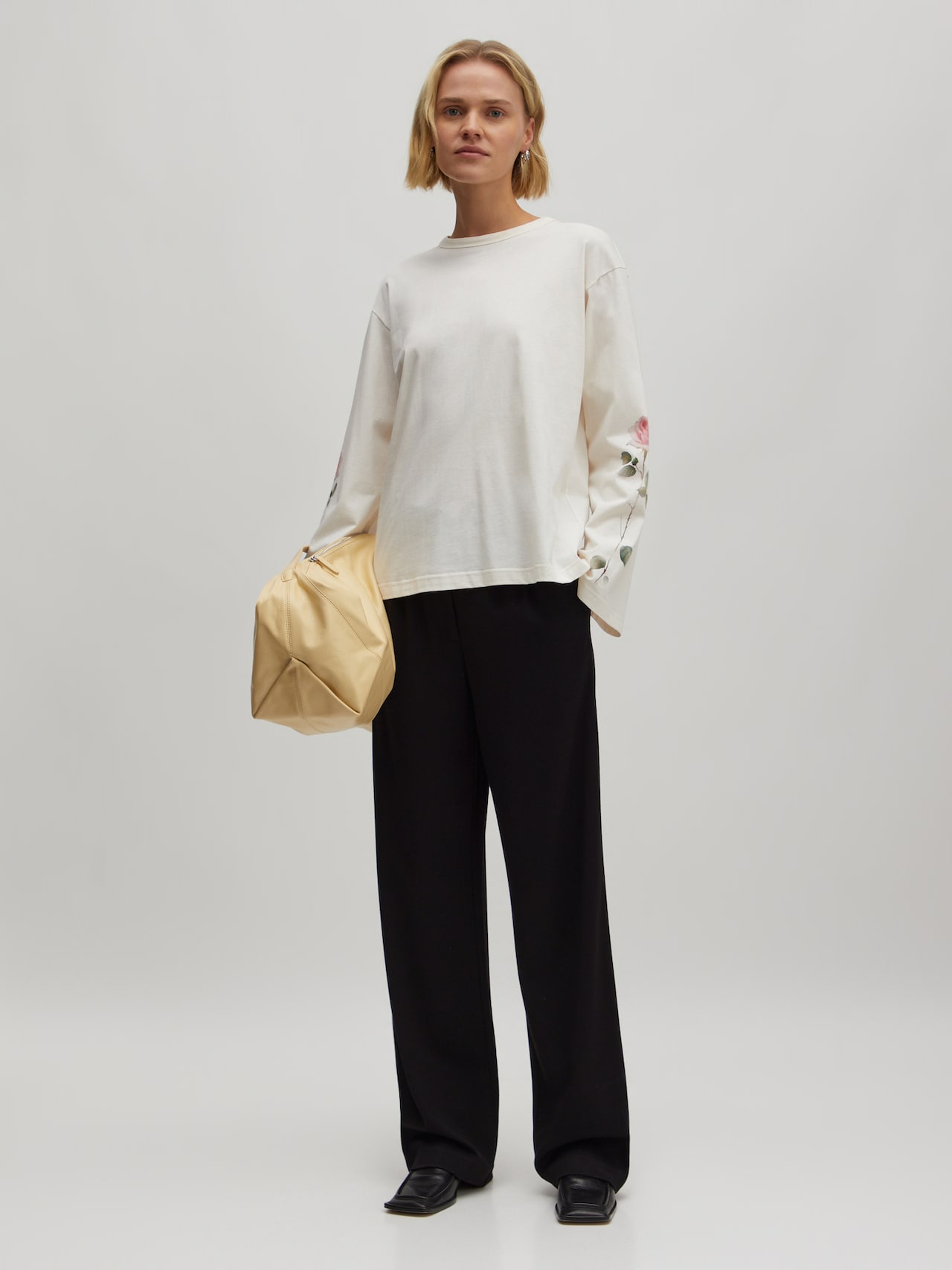 EDITED Pantaloni con pieghe 'Sude' nero