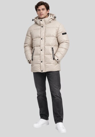 Elara Winterjas in Beige: voorkant