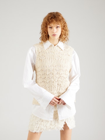 Pull-over 'Lianas' minimum en beige : devant