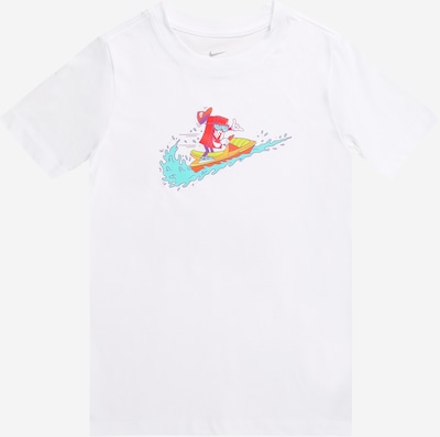 Nike Sportswear T-shirt i neonblå / lila / röd / vit, Produktvy
