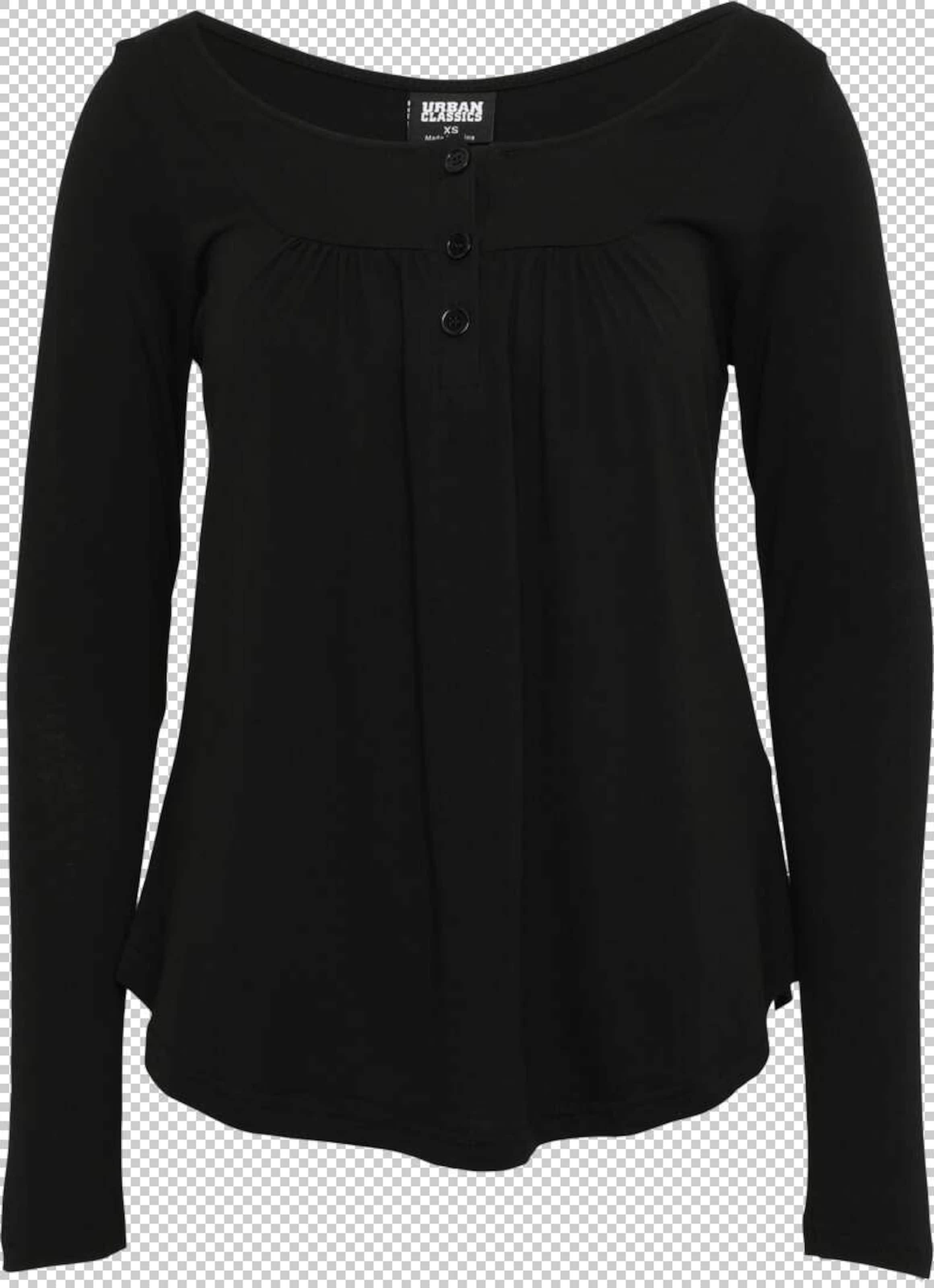 Urban Classics Shirt in Zwart: voorkant