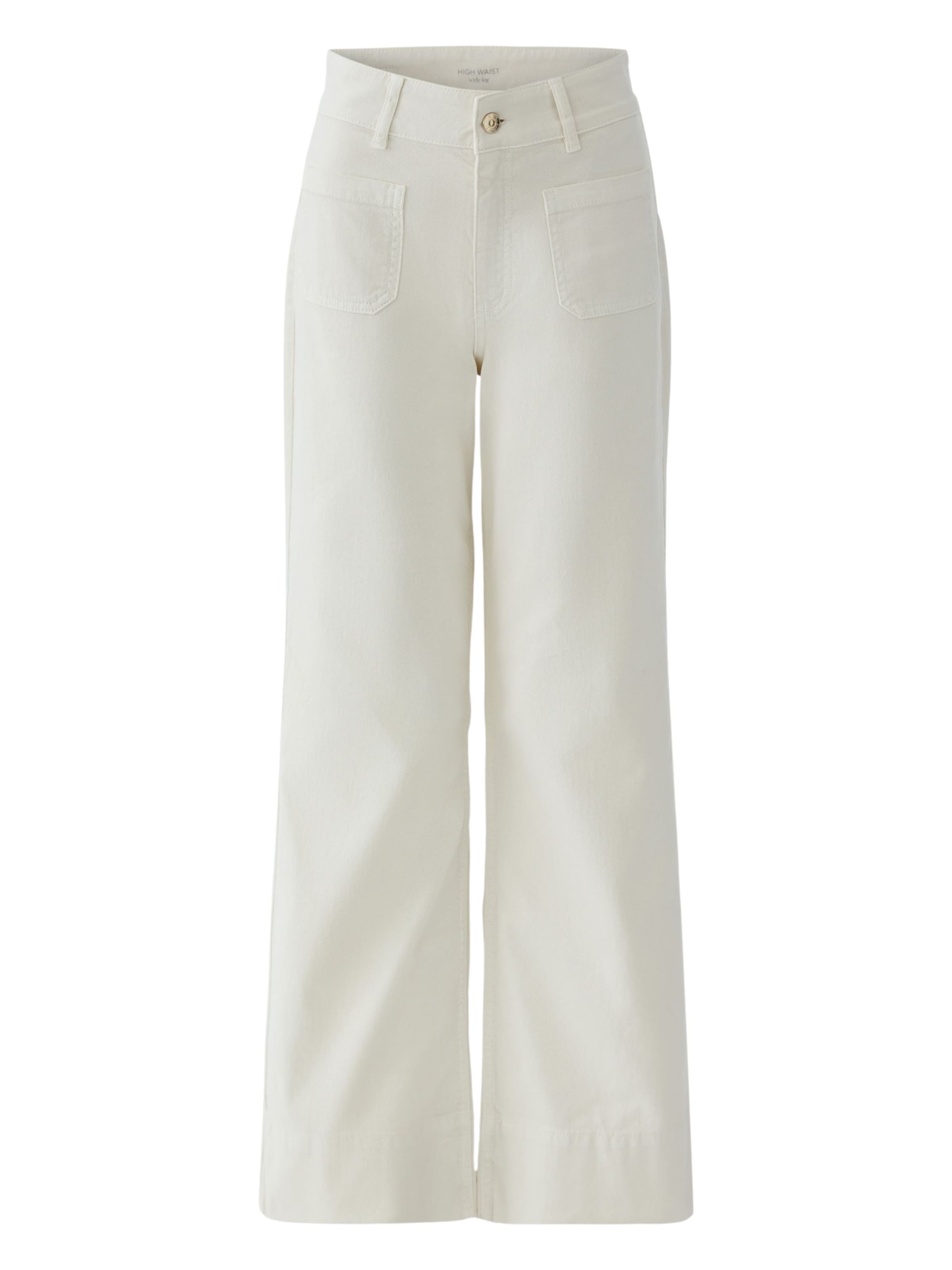 OUI Wide Leg Jeans in Weiß: Vorderseite