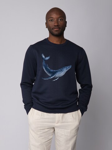 Felpa ' Wal ' di Watapparel in blu: frontale