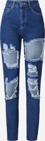 Misspap Regular Jeans in Blauw: voorkant