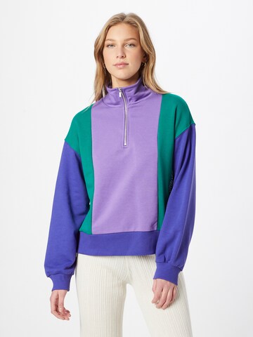 The Jogg ConceptSweater majica 'AFINE' - ljubičasta boja: prednji dio