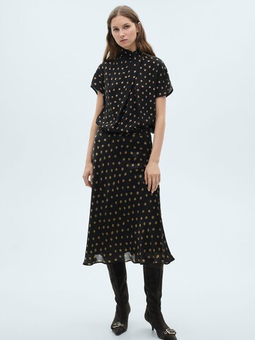 Chemisier 'TODY' MANGO en noir : devant