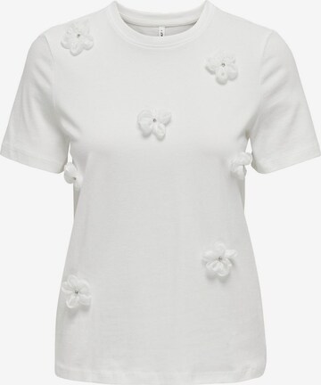 balta ONLY Marškinėliai 'OLIVIA': priekis