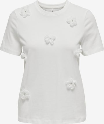 ONLY T-shirt 'OLIVIA' i vit: framsida