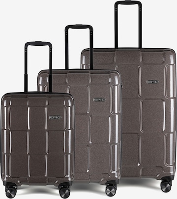 Ensemble de bagages Epic en marron : devant