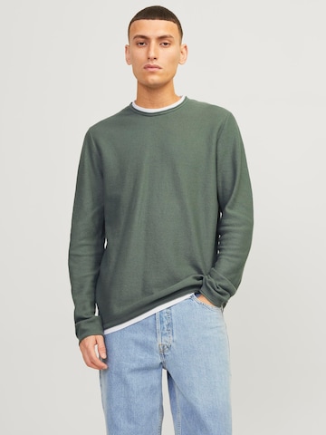 JACK & JONES Sweater in Green: front