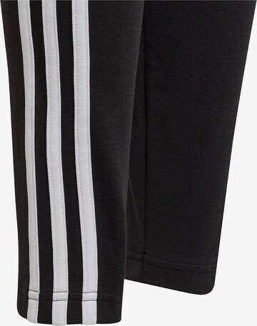 ADIDAS SPORTSWEAR Skinny Workout Pants 'Essentials 3-Stripes' in Black