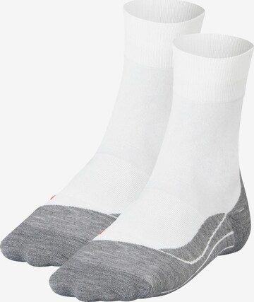 FALKE Athletic Socks in White: front