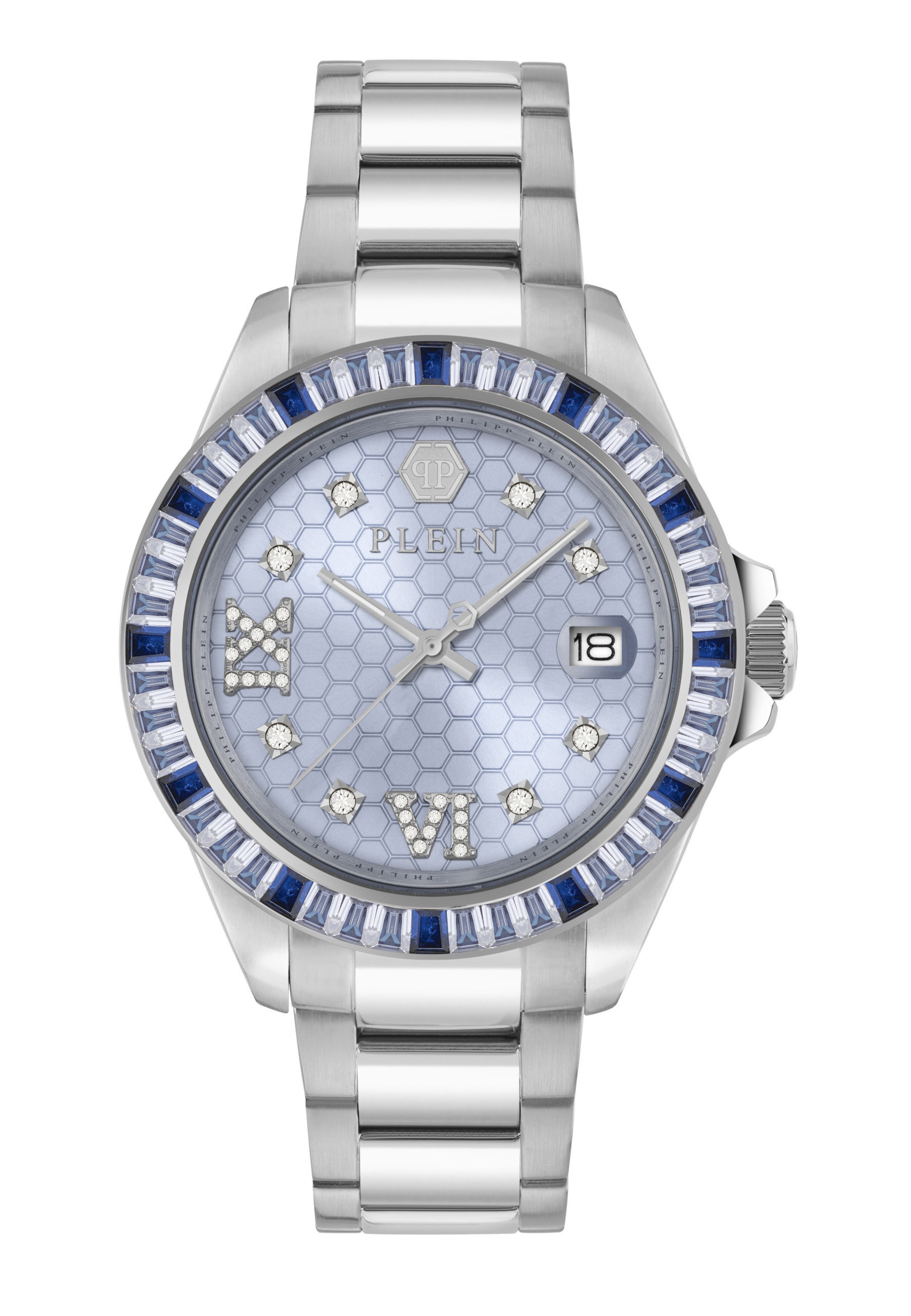 Montre à affichage analogique 'Lady Empire' Philipp Plein Watches en argent : devant