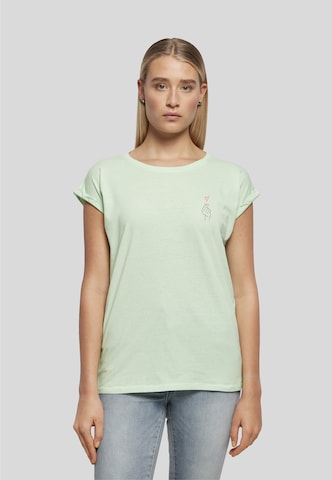 Urban Classics Shirt 'K-Heart' in Grün: Vorderseite