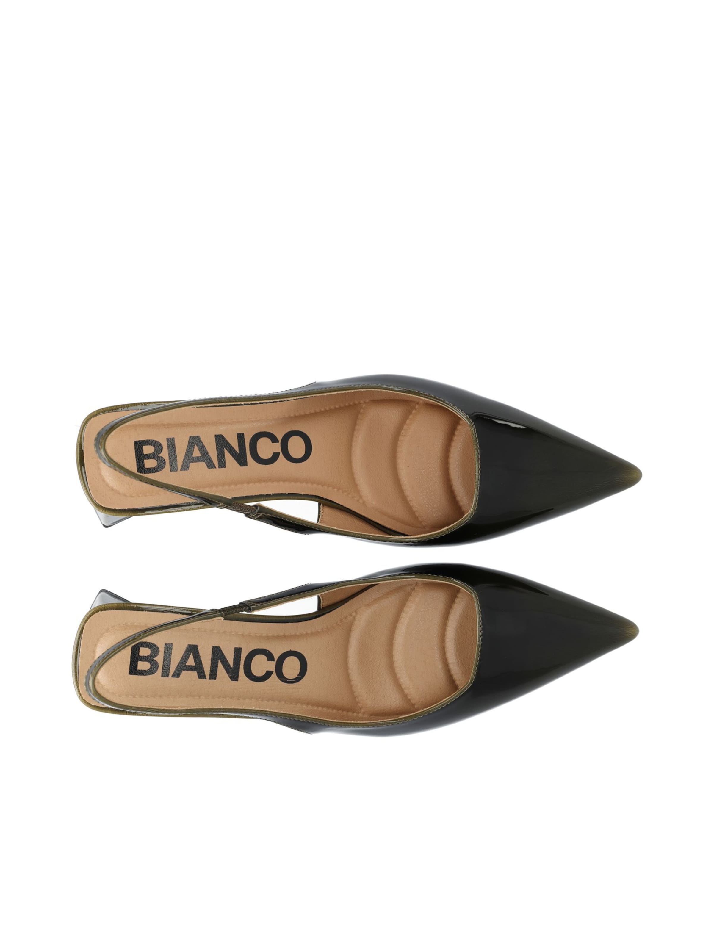 Décolleté sling 'MARALYN' di Bianco in verde