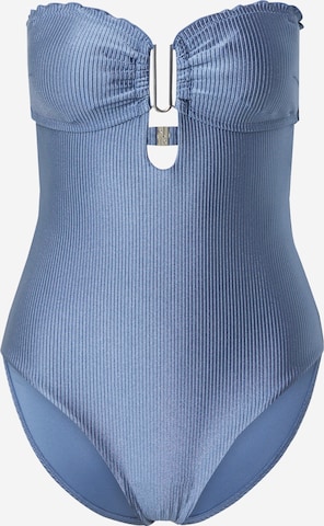 HunkemöllerBustier Jednodijelni kupaći kostim 'Sardinia' - plava boja: prednji dio