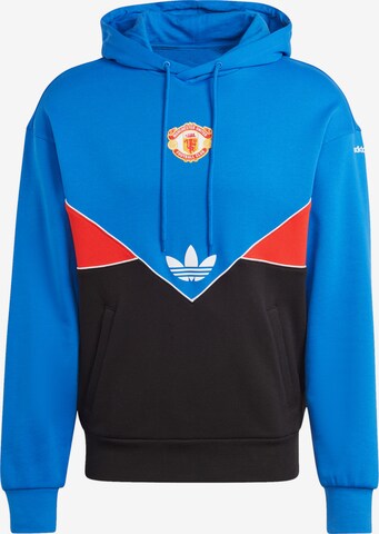 ADIDAS ORIGINALS Athletic Sweatshirt in Blue: front