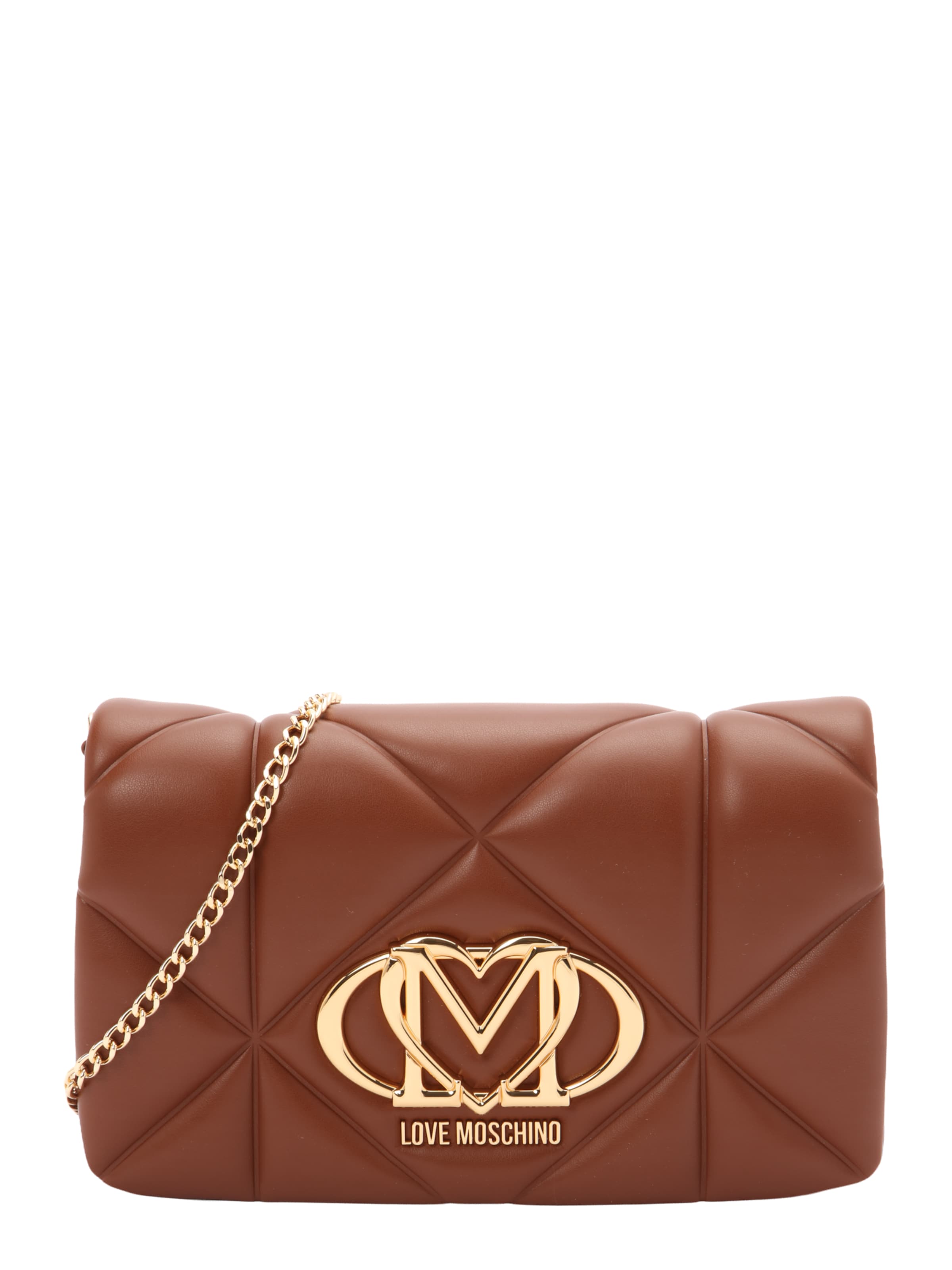Borsa a tracolla di Love Moschino in marrone: frontale