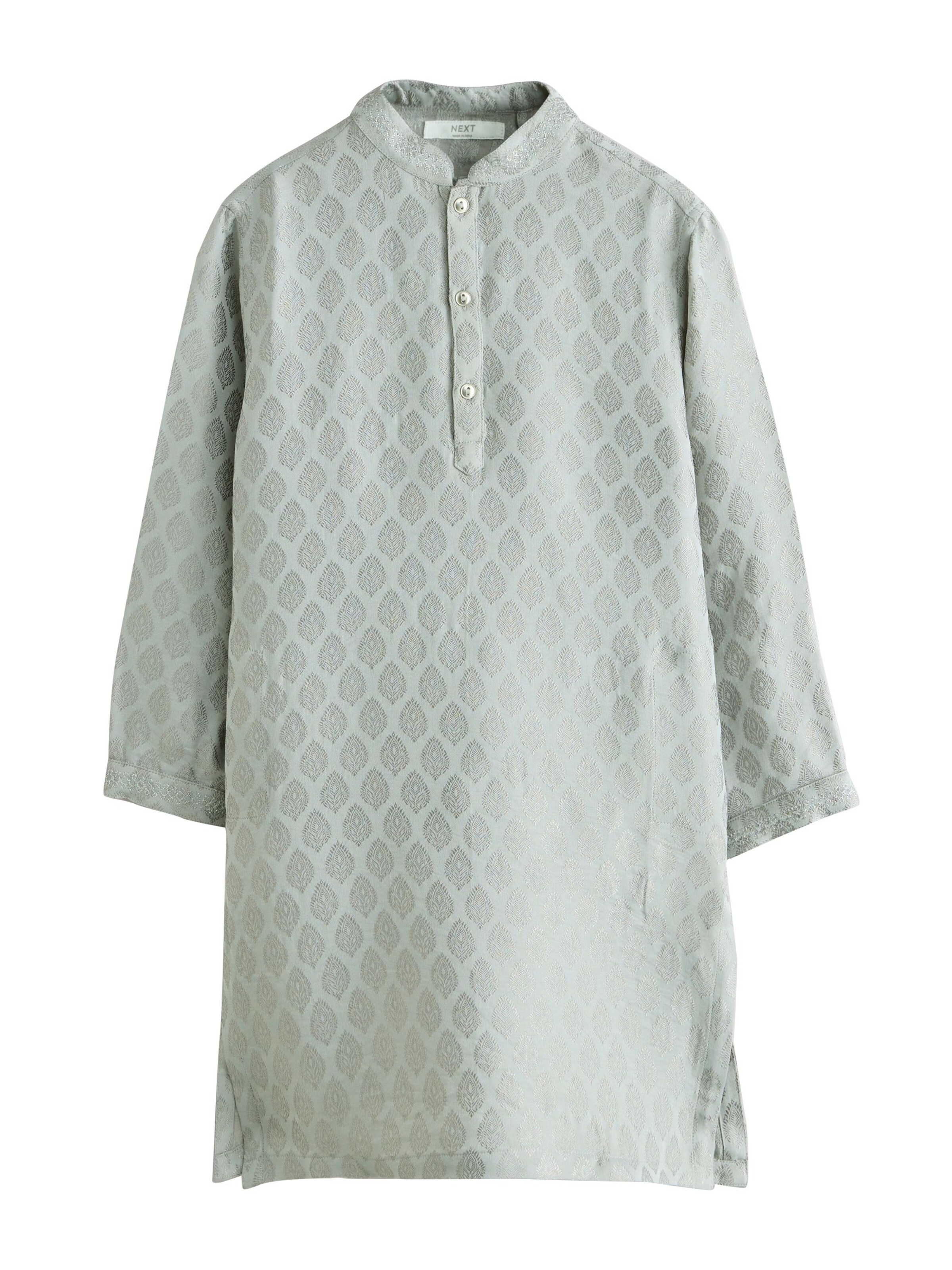 Coupe regular Chemise 'Eid Kurta' Next en gris : devant