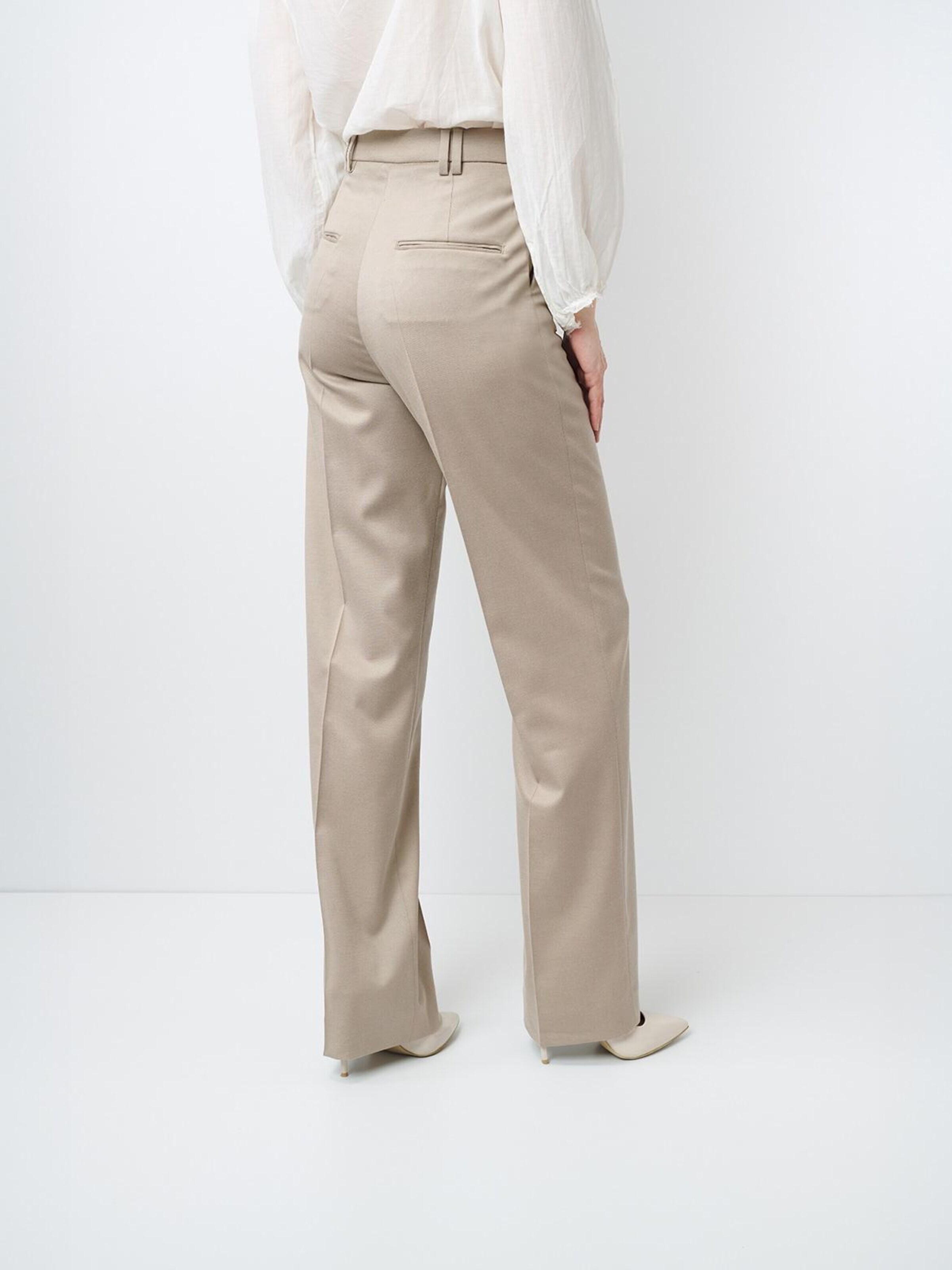 Wide leg Pantaloni per costume tradizionale 'Martha 8330' di W. Wegener in beige