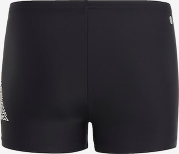 ADIDAS PERFORMANCE Athletic Swimwear '3 Bar Logo' in Black