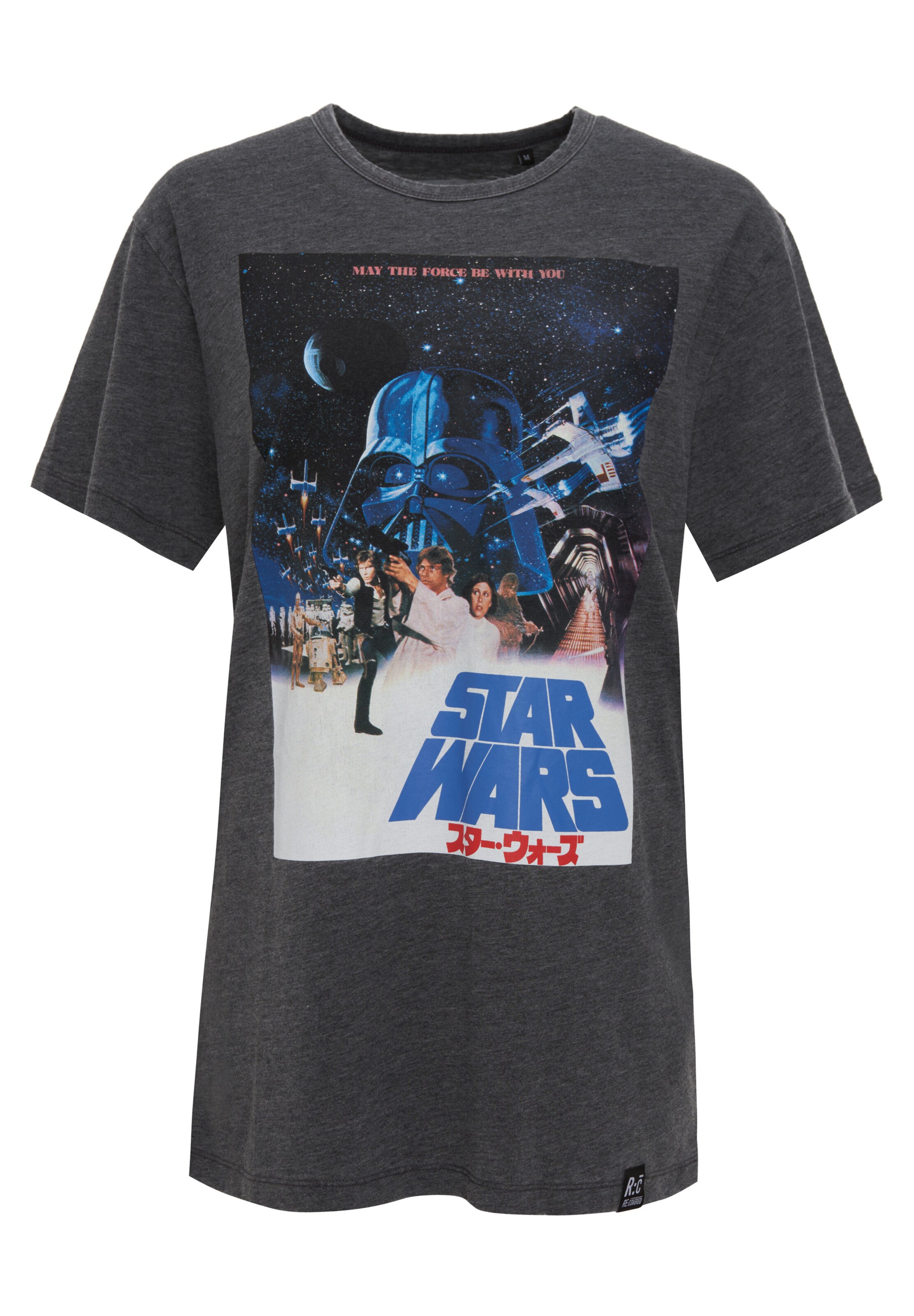 Recovered T-Shirt 'Star Wars International Poster' in Schwarz: Vorderseite