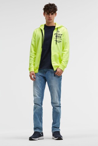CAMP DAVID Zip-Up Hoodie in Green