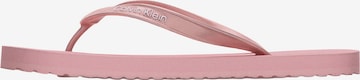 Séparateur d'orteils Calvin Klein en rose : devant