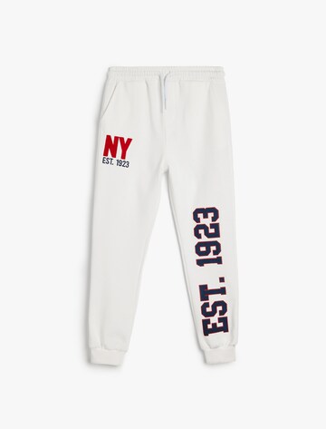 Koton Tapered Trousers in White