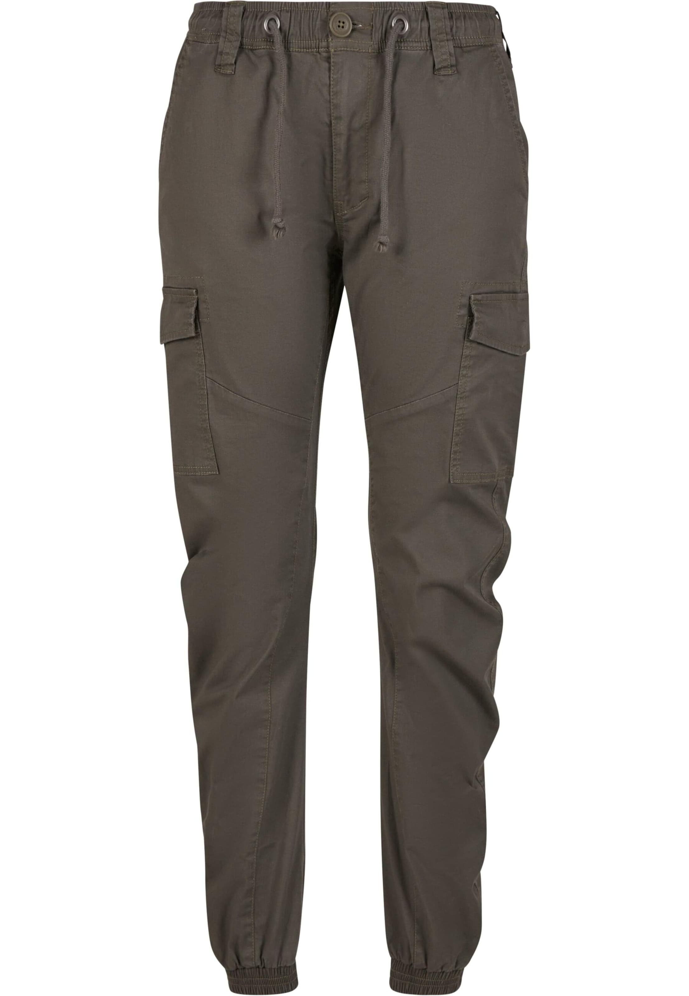 Brandit Tapered Cargobukser 'Melina' i grøn: forside