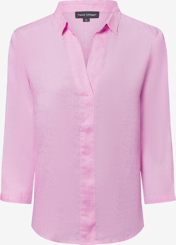 Franco Callegari Leinenbluse in Pink: Vorderseite
