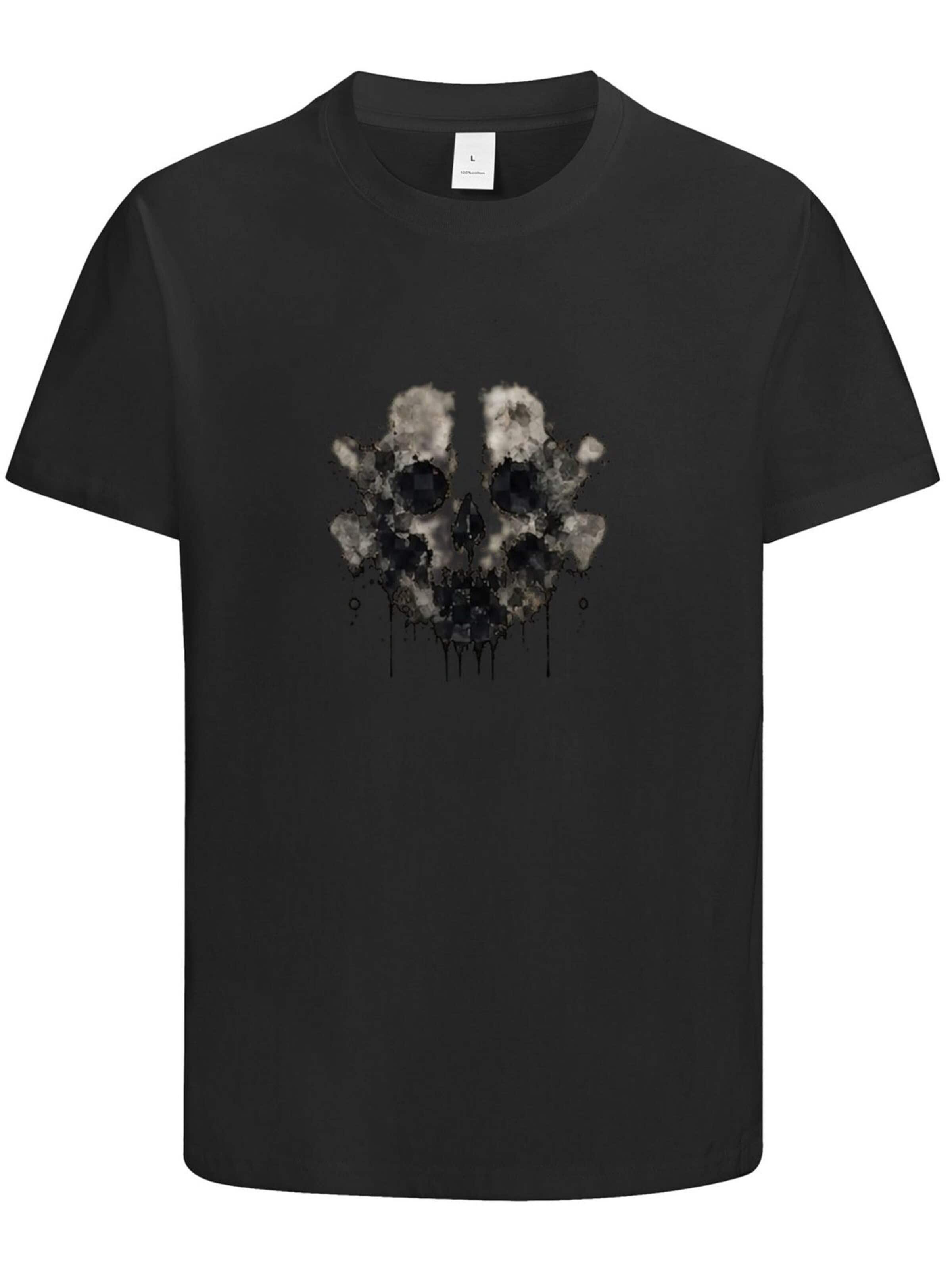 HUSKSWARE Shirt 'Grafik' in Black: front