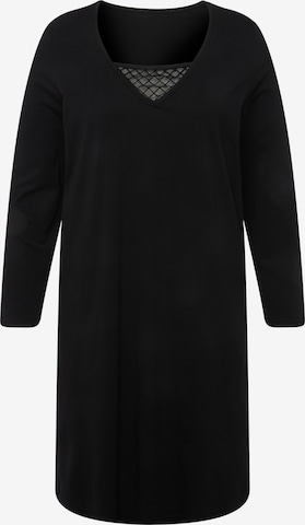 Ulla Popken Nightgown in Black: front