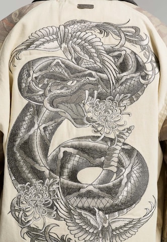 Ed Hardy - Chaqueta de entretiempo 'Snake' en beige