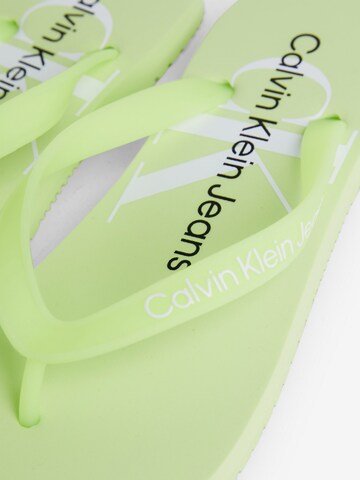 Tongs Calvin Klein Jeans en vert