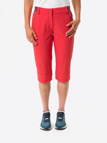 VAUDE Regular Outdoorbroek 'Farley III' in Rood: voorkant