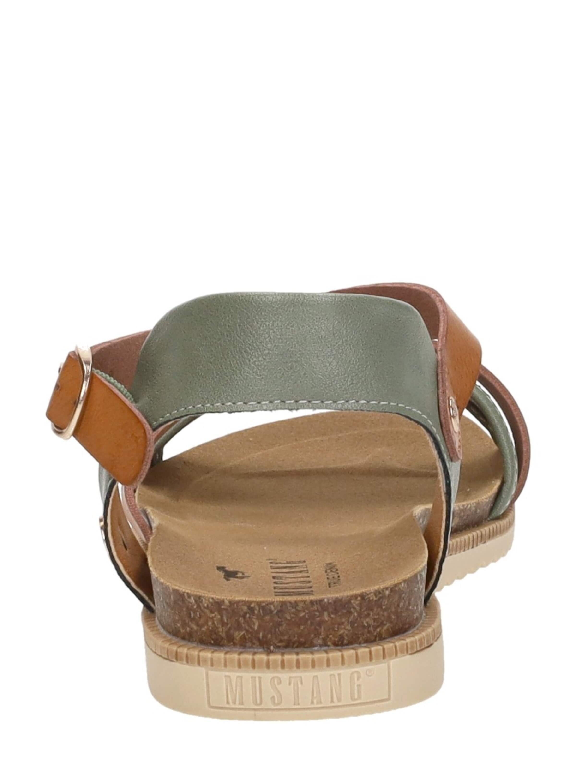 MUSTANG Sandal 'Sandalen Plat' in Green