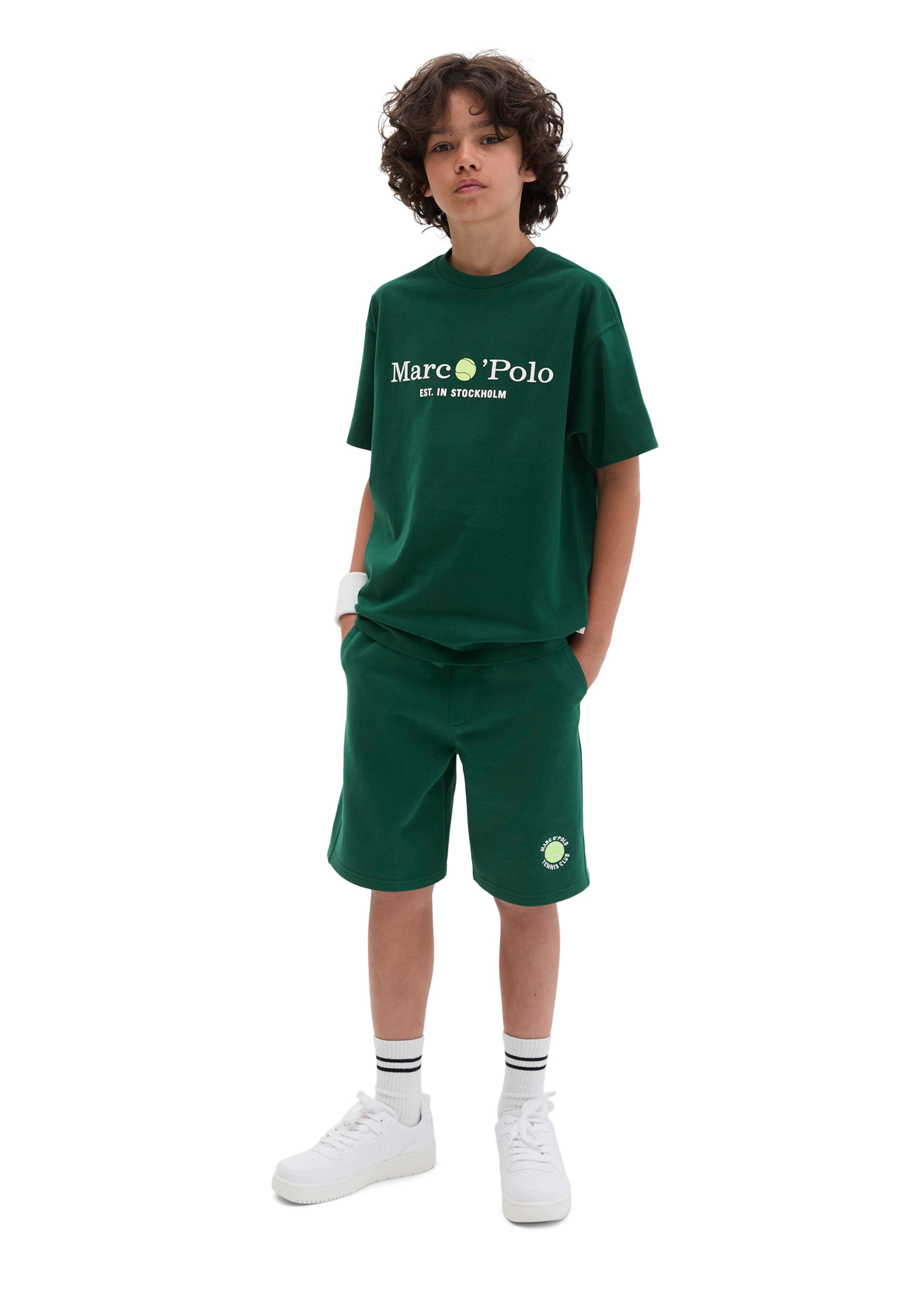 Marc O'Polo Shirt in Groen: voorkant
