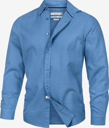 INDICODE JEANS Hemd ' Ceppo ' in Blau: Vorderseite