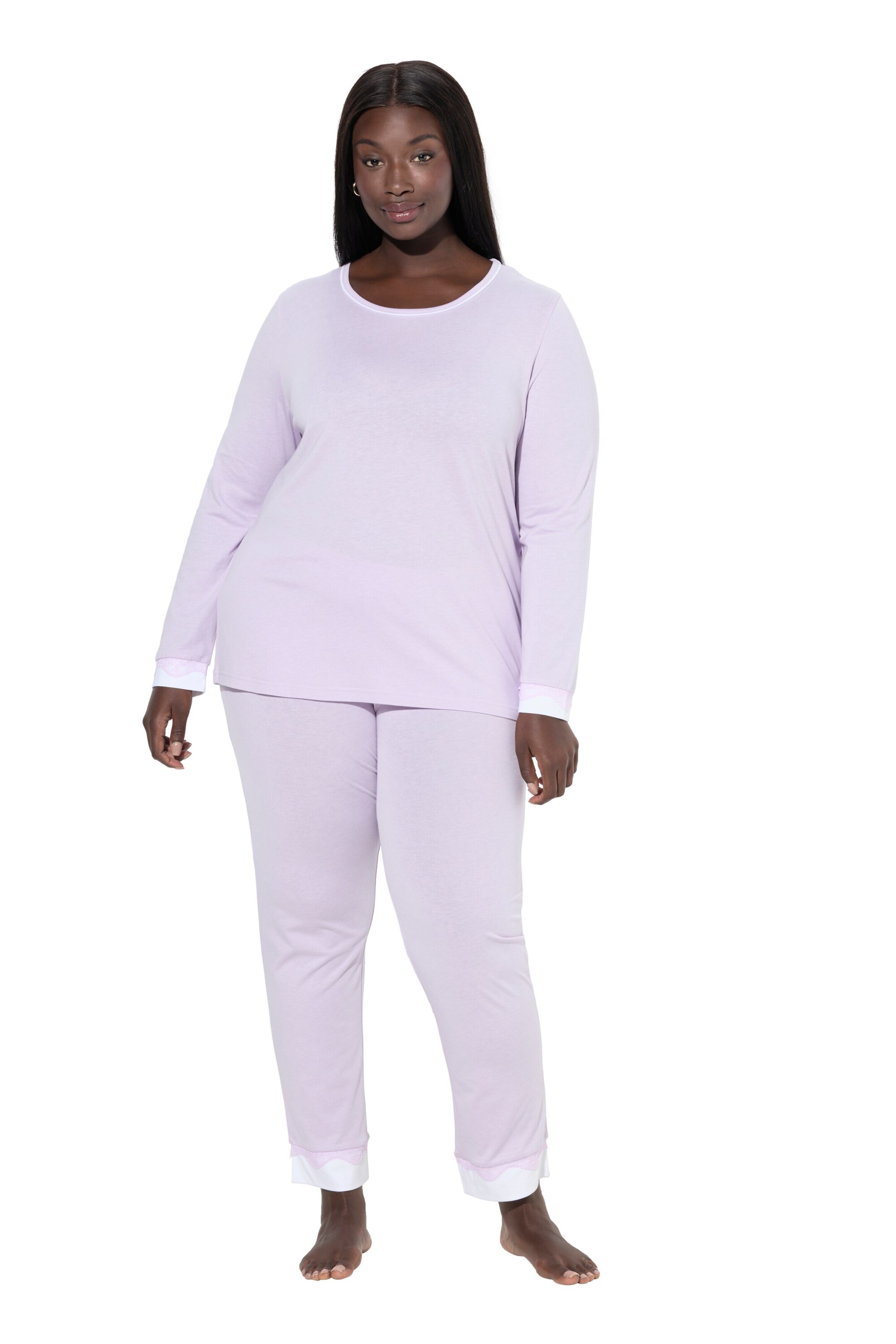 Ulla Popken Pajama in Purple: front