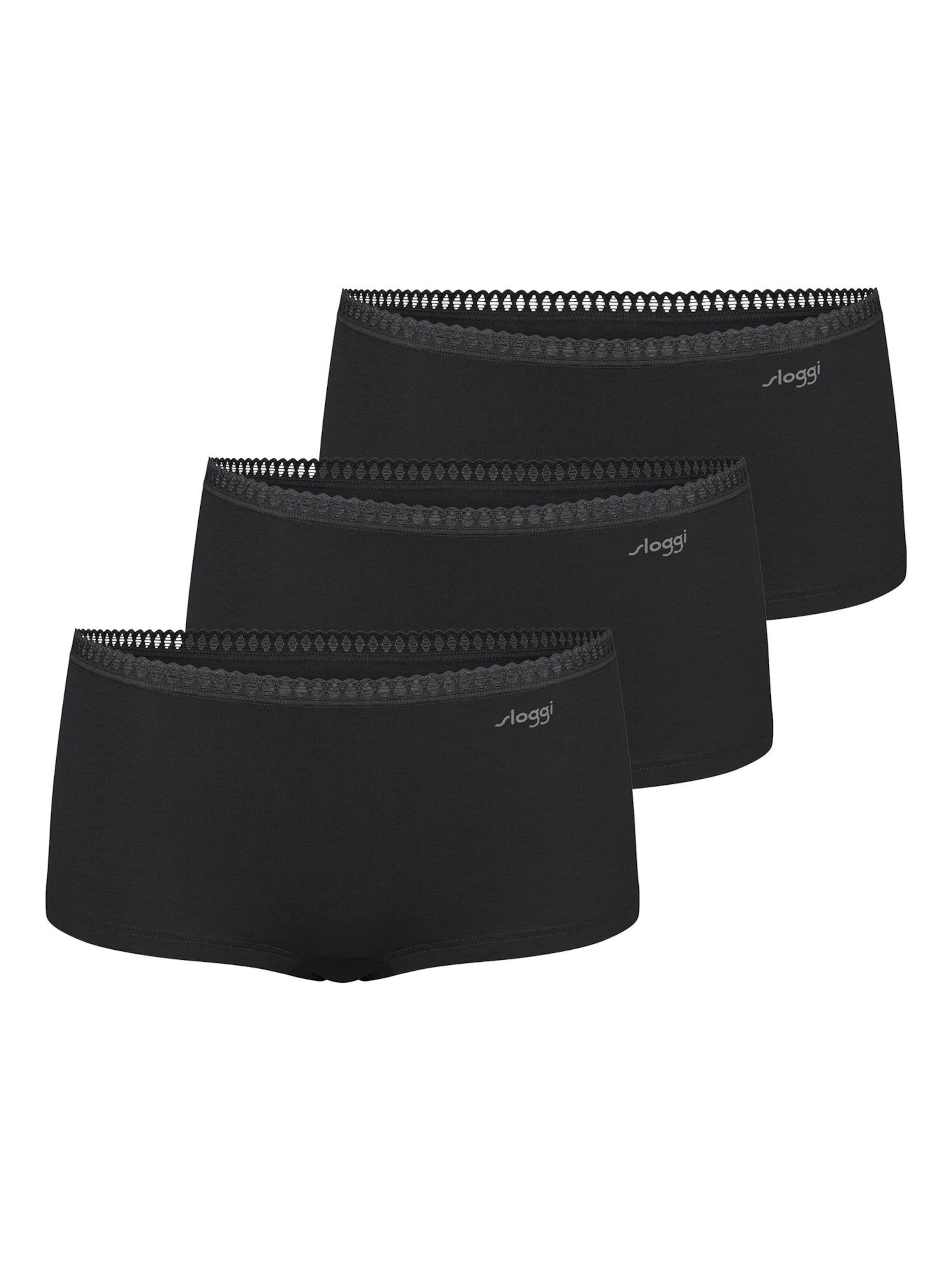 SLOGGI Panty ' Blue GO Crush ' in Black: front