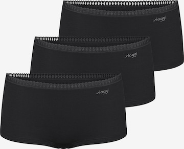 SLOGGI Panty ' Blue GO Crush ' in Black: front