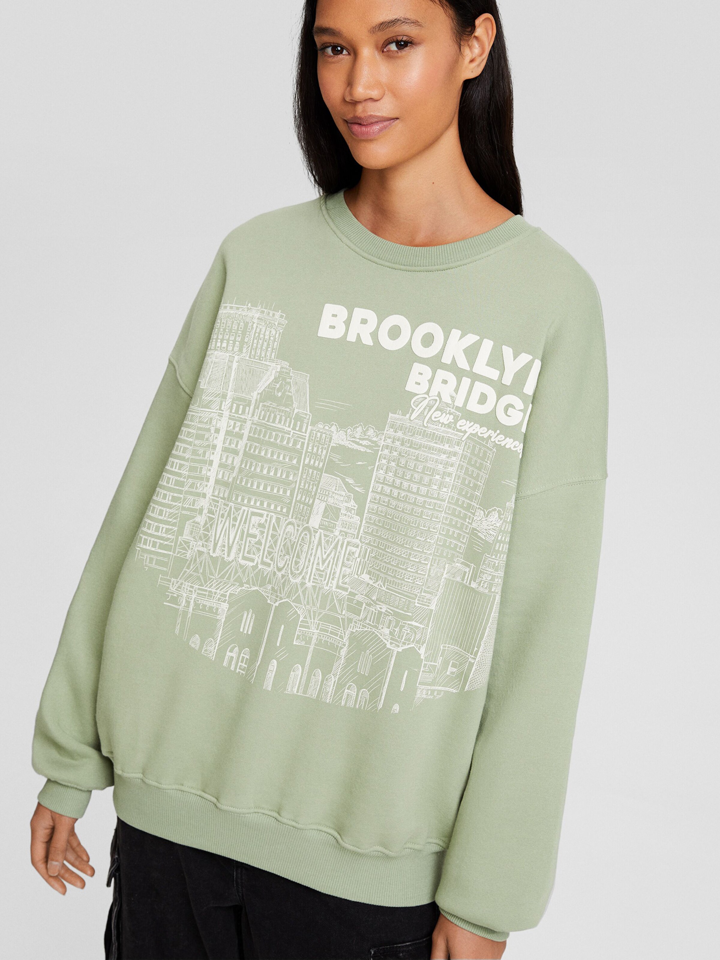 Bershka brooklyn sweatshirt hotsell