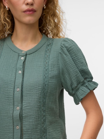VERO MODA Bluse 'VMNatali' i grøn