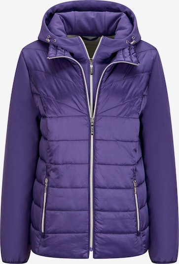 Goldner Steppjacke in lila, Produktansicht