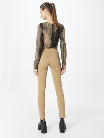 Coupe slim Jean 'Alexa' TOM TAILOR en beige