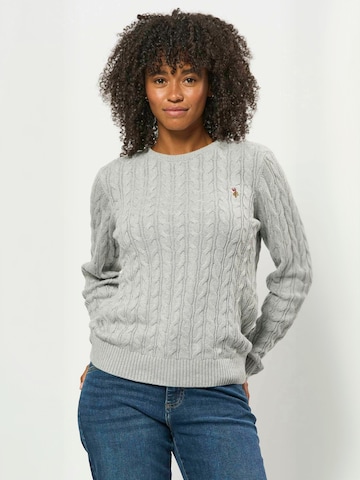 Pull-over ' UWMadeline ' U.S. POLO ASSN. en gris : devant